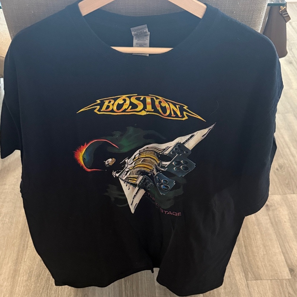 Black Boston Graphic T-Shirt